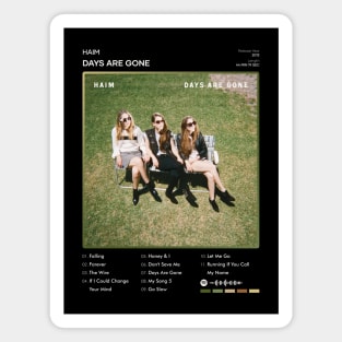 HAIM - Days Are Gone Tracklist Album Magnet